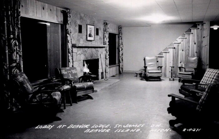 St. James (Beaver Island) - Old Postcard (newer photo)